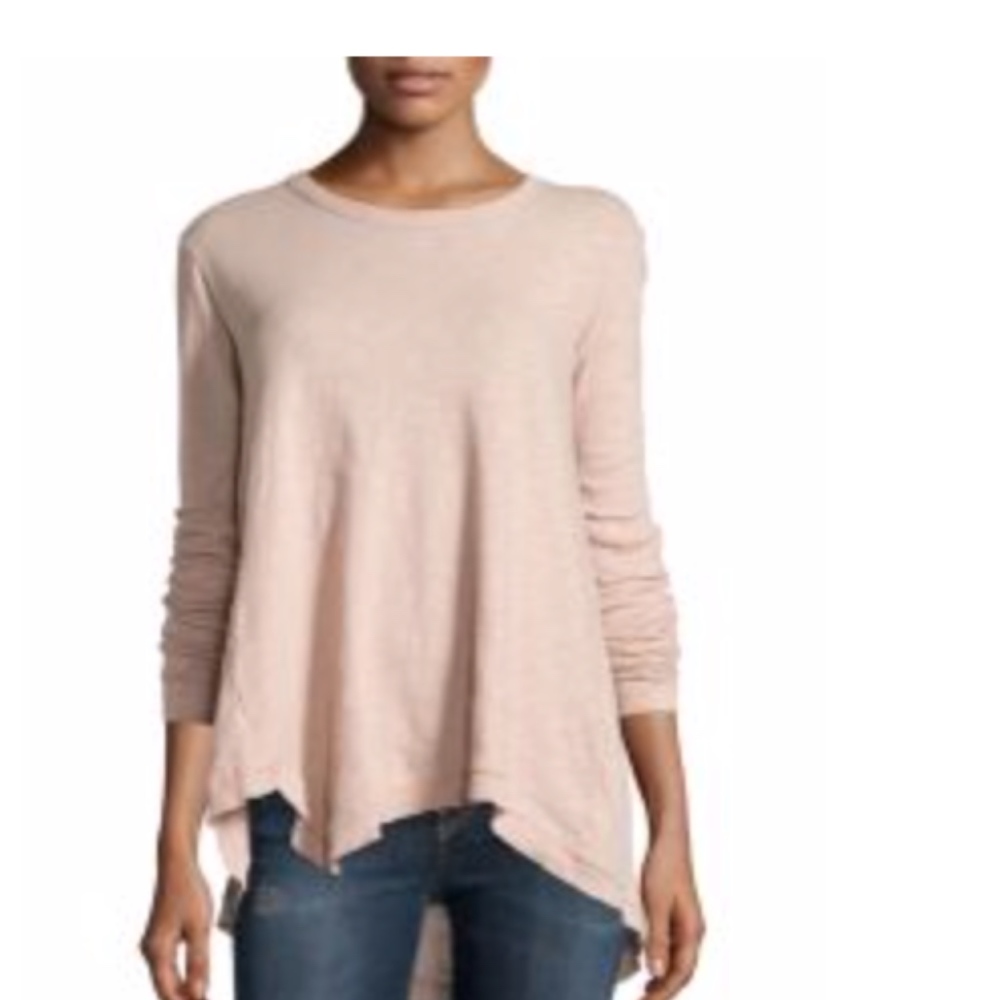 Jethro Long-Sleeve Black Asymmetric Tunic  sz S